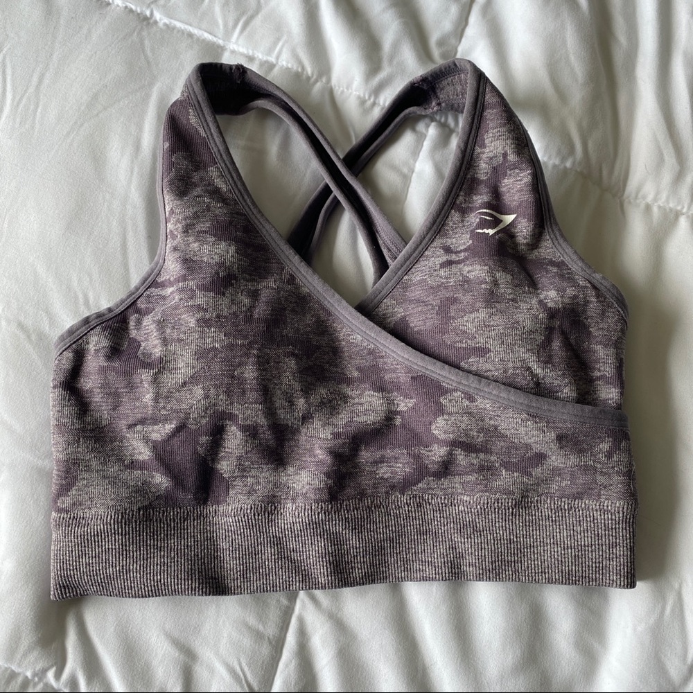 Gymshark camo seamless bra